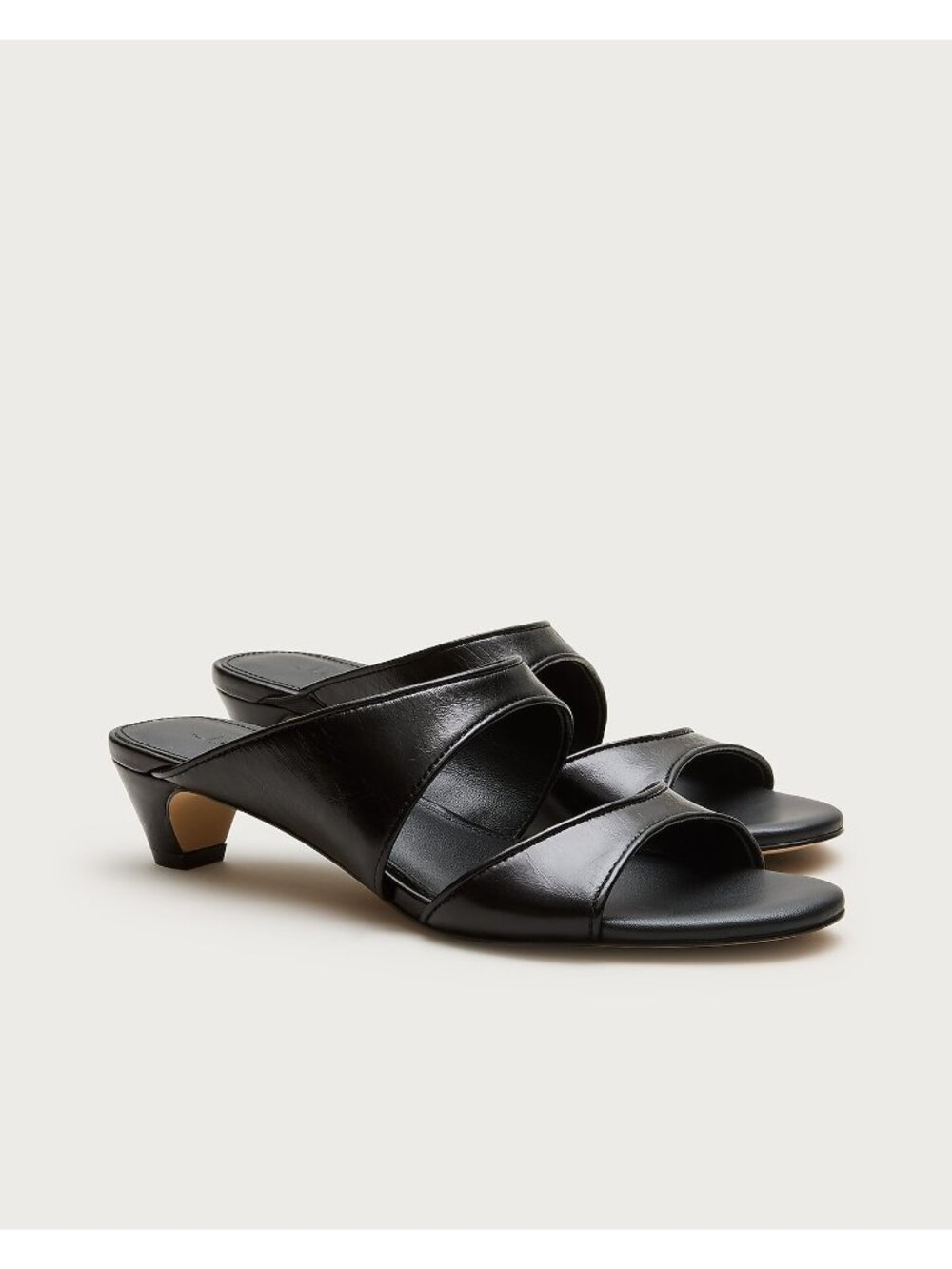 J.Crew Double-strap kitten heels in Italian leather CR927